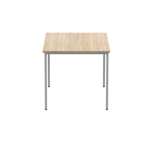 Polaris Rectangular Multipurpose Table 1200x800x730mm Canadian Oak/Silver KF77896 - VOW - KF77896 - McArdle Computer and Office Supplies
