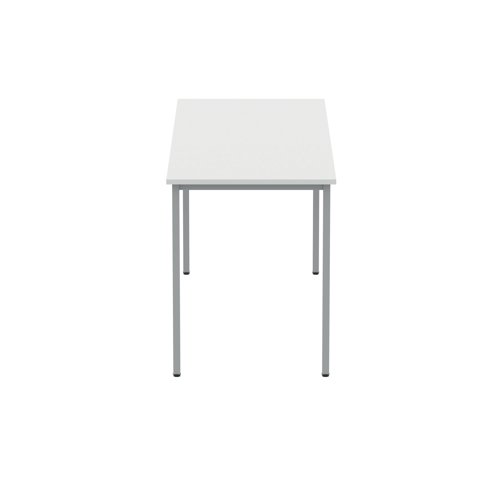 Polaris Rectangular Multipurpose Table 1600x600x730mm Arctic White/Silver KF77899 - VOW - KF77899 - McArdle Computer and Office Supplies