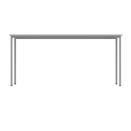 Polaris Rectangular Multipurpose Table 1600x800x730mm Arctic White/Silver KF77901 - VOW - KF77901 - McArdle Computer and Office Supplies