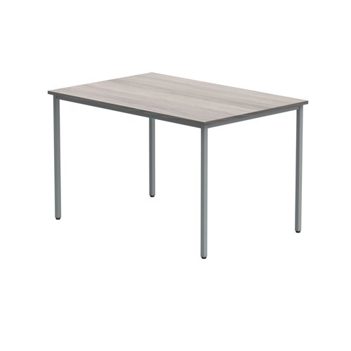 KF77904 Polaris Rectangular Multipurpose Table 1200x800x730mm Alaskan Grey Oak/Silver KF77904