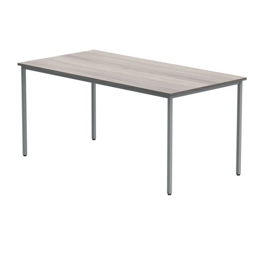 Polaris Rectangular Multipurpose Table 1600x800x730mm Alaskan Grey Oak/Silver KF77905 - VOW - KF77905 - McArdle Computer and Office Supplies