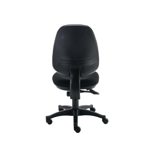 The Polaris Nesta Operator Chair has a modern design with a rounded back for lumbar and back support. The chair has two lever controls for seat height and tilt adjustments, ensuring personalised comfort with a recommended usage time of up to 8 hours. The chair is supplied without arms.