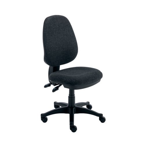 Polaris Nesta Operator Chair 2 Lever Upholstered 590x555x1090mm Charcoal KF77948