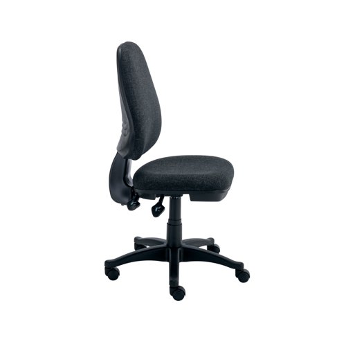 KF77948 Polaris Nesta Operator Chair 2 Lever Upholstered 590x555x1090mm Charcoal KF77948