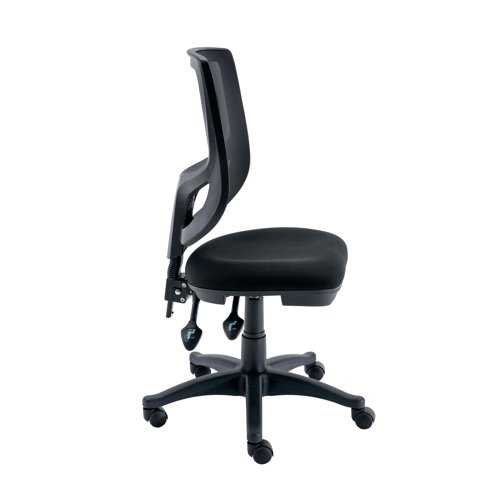 The Polaris Nesta Mesh Back Operator Chair offers a perfect blend of modern design and ergonomic support. Cool and comfortable with the breathable mesh back, promoting airflow and reducing heat buildup during long work hours. Recommended usage time of up to 8 hours.