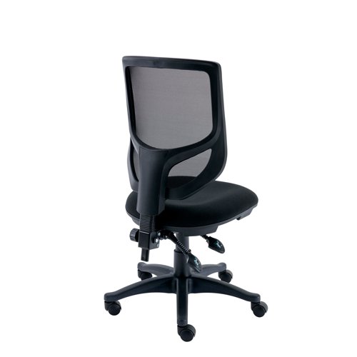 KF77950 Polaris Nesta Mesh Back Operator Chair 2 Lever 590x900x1050mm Black KF77950