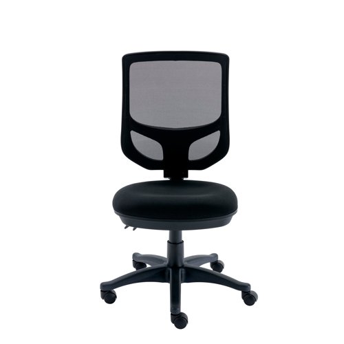 Polaris Nesta Mesh Back Operator Chair 2 Lever 590x900x1050mm Black KF77950 Office Chairs KF77950