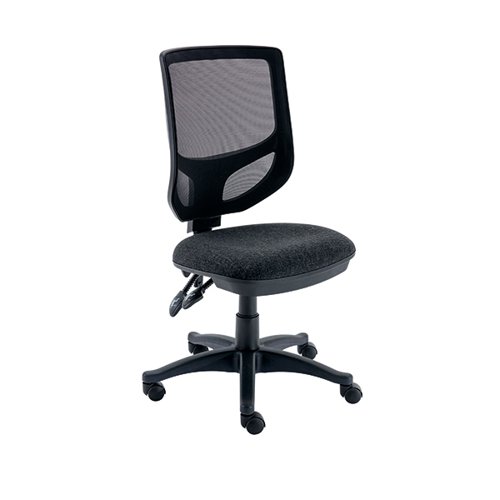 Polaris Nesta Mesh Back Operator Chair 2 Lever 590x555x1050mm Charcoal KF77951