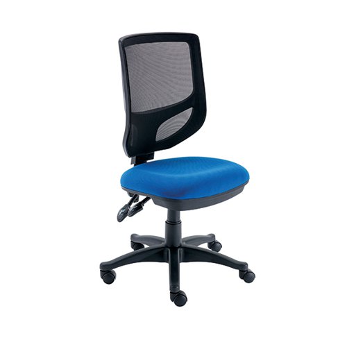 Polaris Nesta Mesh Back Operator Chair 2 Lever 590x555x1050mm Royal Blue KF77952