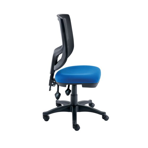 The Polaris Nesta Mesh Back Operator Chair offers a perfect blend of modern design and ergonomic support. Cool and comfortable with the breathable mesh back, promoting airflow and reducing heat buildup during long work hours. Recommended usage time of up to 8 hours.
