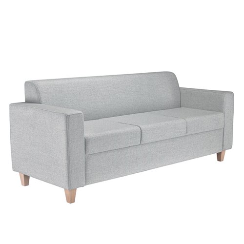 Jemini Iceberg 3 Seater Sofa with Wooden Feet Fabric Band 1 KF78027
