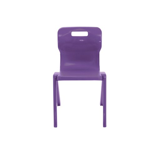 Titan One Piece Classroom Chair 482x510x829mm Purple (Pack of 30) KF78643 Titan