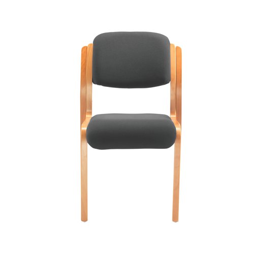 Jemini Wood Frame Side Chair 640x640x845mm Charcoal KF78680