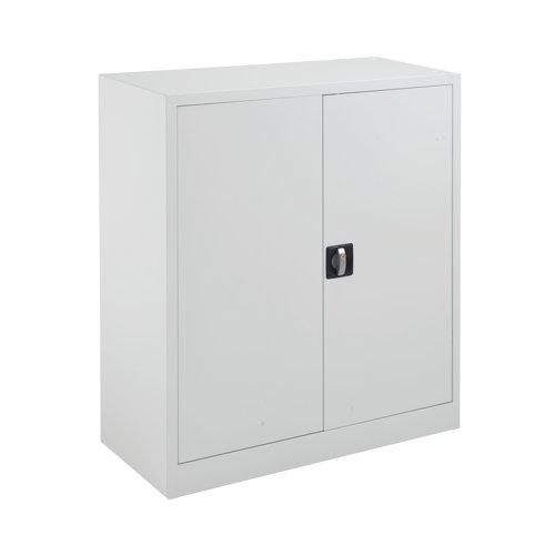 Talos Double Door Stationery Cupboard 920x420x1000mm White KF78753 - KF78753