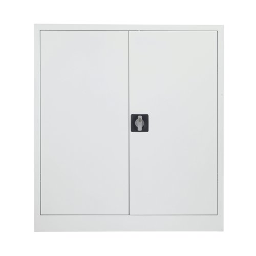 Talos Double Door Stationery Cupboard 920x420x1000mm White KF78753 - TC Group - KF78753 - McArdle Computer and Office Supplies