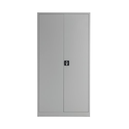 Talos Double Door Stationery Cupboard 920x420x1790mm Grey KF78754 - TC Group - KF78754 - McArdle Computer and Office Supplies