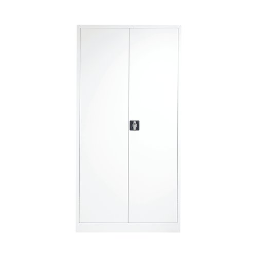 Talos Double Door Stationery Cupboard 920x420x1790mm White KF78755