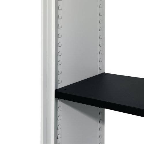 Talos Double Door Stationery Cupboard 920x420x1950mm Grey KF78756
