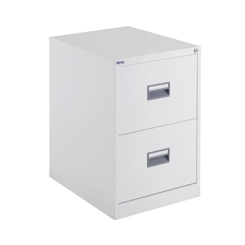 KF78765 Talos 2 Drawer Filing Cabinet 465x620x700mm White KF78765