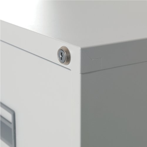 Talos 3 Drawer Filing Cabinet 465x620x1000mm White KF78769 VOW