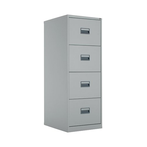 Talos 4 Drawer Filing Cabinet 465x620x1300mm Grey KF78772