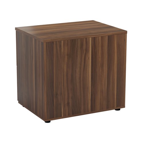 Jemini 2 Drawer Desk Side Filing Cabinet 800x600x730mm Walnut KF78952 VOW