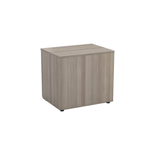 Jemini 2 Drawer Desk Side Filing Cabinet 800x600x730mm Grey Oak KF78953 - KF78953