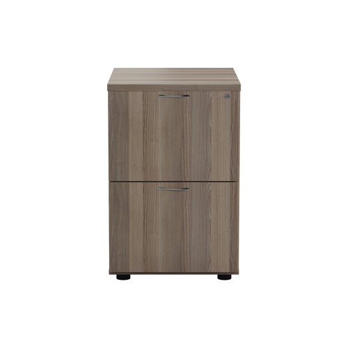 Jemini 2 Drawer Filing Cabinet 464x600x710mm Grey Oak KF78957 - KF78957