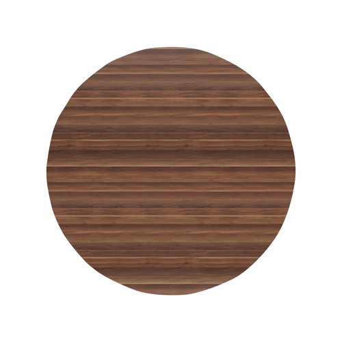 Jemini Round Meeting Table 1100x1100x730mm Walnut KF78960 - VOW - KF78960 - McArdle Computer and Office Supplies