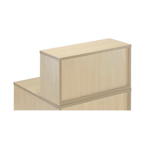 Jemini Reception Modular Straight Riser Unit 800x315x400mm Maple KF78972 - VOW - KF78972 - McArdle Computer and Office Supplies
