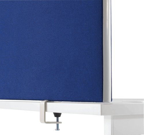 Jemini Straight Desk Mounted Screen 1600x25x400mm Blue KF78981 - VOW - KF78981 - McArdle Computer and Office Supplies