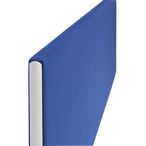 Jemini Straight Desk Mounted Screen 1600x25x400mm Blue KF78981 - KF78981