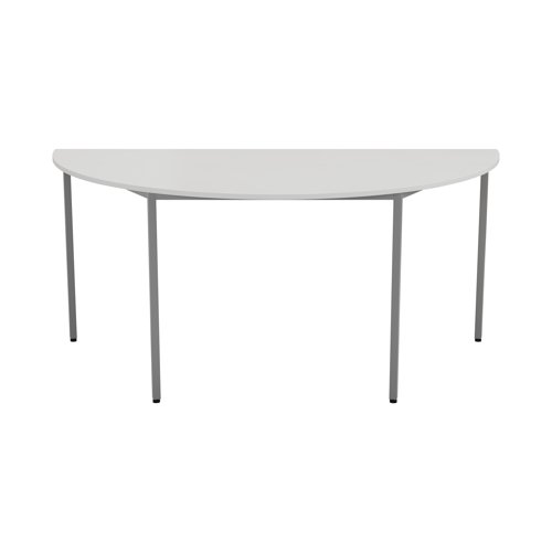 Jemini Semi Circular Multipurpose Table 1600x800x730mm White KF79033 - VOW - KF79033 - McArdle Computer and Office Supplies