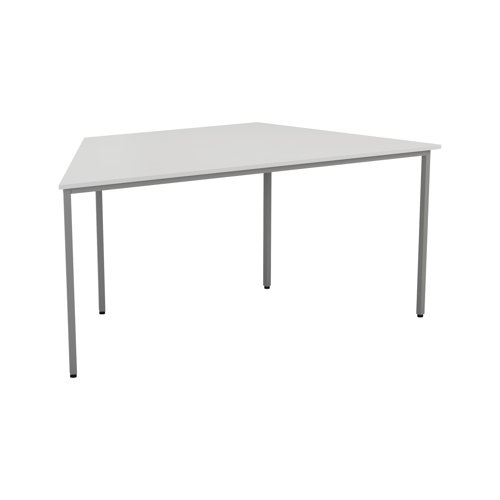 Jemini Trapezoidal Multipurpose Table 1600x800x730mm White KF79036 - VOW - KF79036 - McArdle Computer and Office Supplies