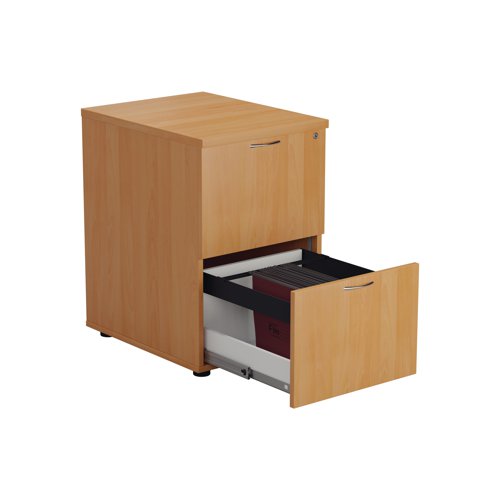 Jemini 2 Drawer Filing Cabinet 464x600x710mm Beech KF79455 KF79455