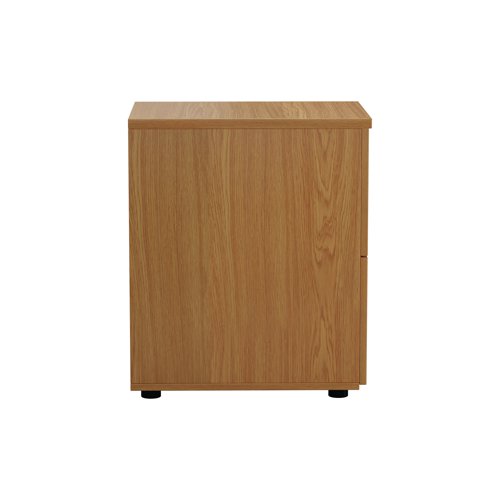 Jemini 2 Drawer Filing Cabinet 464x600x710mm Nova Oak KF79856 Filing Cabinets KF79856