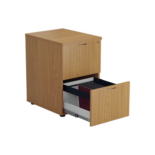 Jemini 2 Drawer Filing Cabinet 464x600x710mm Nova Oak KF79856 VOW