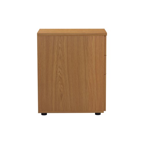 Jemini 3 Drawer Desk High Pedestal 404x600x730mm Nova Oak KF79858 - KF79858