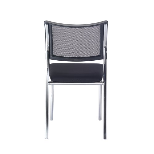 Jemini Jupiter Conference Chair 555x550x860mm Mesh Back Black/Chrome KF79892 VOW