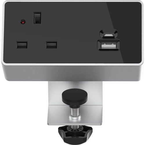 Astin Nexus On Desk Power Bundle 590x900x1050mm Black KF800019 Desk Components KF800019
