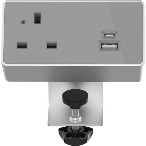 Astin Nexus On Desk Power Bundle provides convenient access to electrical outlets and USB charging ports, promoting productivity and connectivity. Each power unit is supplied with a 3m power cable lead. Module access to electrical outlets and USB.