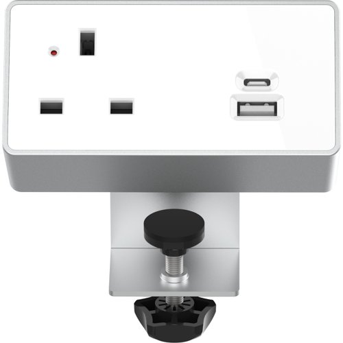 Astin Nexus On Desk Power Bundle provides convenient access to electrical outlets and USB charging ports, promoting productivity and connectivity. Each power unit is supplied with a 3m power cable lead. Module access to electrical outlets and USB.