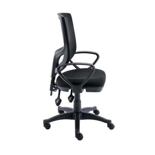 Astin Nesta Mesh Back Operator Chair with Fixed Arms 590x900x1050mm Black KF800022