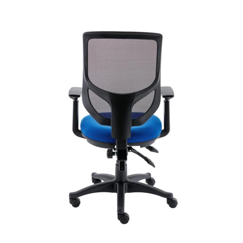 Astin Nesta Mesh Back Operator Chair Adjustable Arms 590x900x1050mm Royal Blue KF800028
