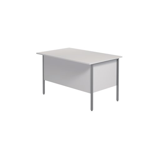 This 4 Leg desk from the Serrion range features a simple and contemporary finish that is ideal for use at home or in the office. The rectangular design allows for multiple desk configurations to set up your office in a way that works for you. This desk features an 18mm thick desktop with sturdy metal legs, a modesty panel and a two drawer pedestal included as standard.