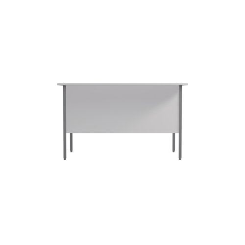 This 4 Leg desk from the Serrion range features a simple and contemporary finish that is ideal for use at home or in the office. The rectangular design allows for multiple desk configurations to set up your office in a way that works for you. This desk features an 18mm thick desktop with sturdy metal legs, a modesty panel and a three drawer pedestal included as standard.