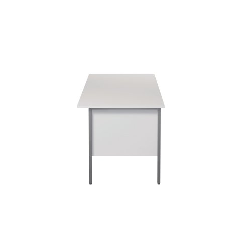 KF800059 Serrion Rectangular 2 Drawer Pedestal 4 Leg Desk 1500x750x730mm White KF800059