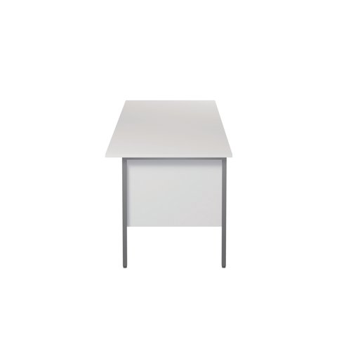 KF800065 Serrion Rectangular 2 Drawer Pedestal 4 Leg Desk 1800x750x730mm White KF800065