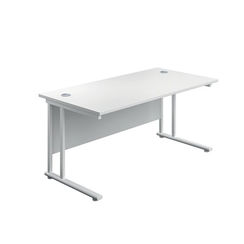 Serrion Rectangular Cantilever Desk 1200mm White KF800149