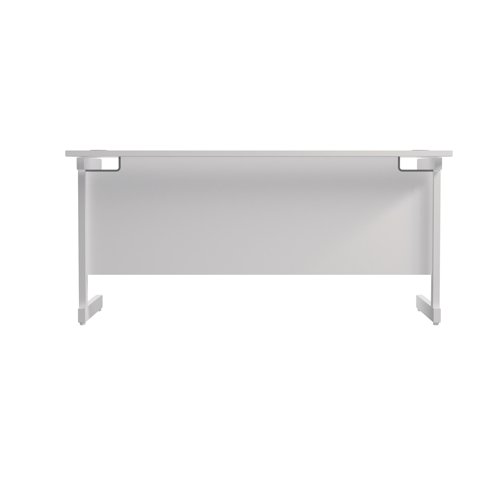 Jemini Single Rectangular Desk 1800x600x730mm White/White KF800856 - KF800856